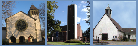 Kirchen  Christ König Gütersloh, Heilige Familie Blankenhagen, Maria Königin Isselhorst