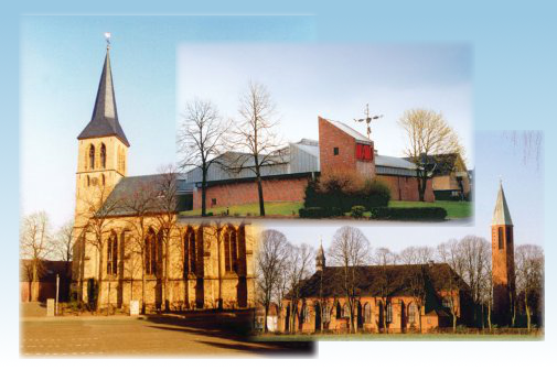 Kirchen St. Friedrich Friedrichsdorf, St. Marien Avenwedde Bhf, Herz Jesu Avenwedde